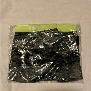 Victoria's Secret Black and Neon Yellow Leggings